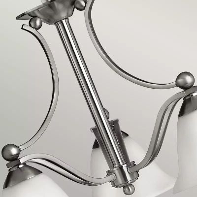 Elstead Lighting Bolla lampa wisząca 3x60 W nikiel HK-BOLLA3