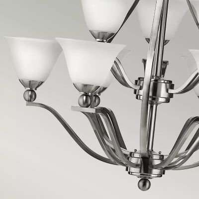 Elstead Lighting Bolla lampa wisząca 9x60 W nikiel HK-BOLLA9