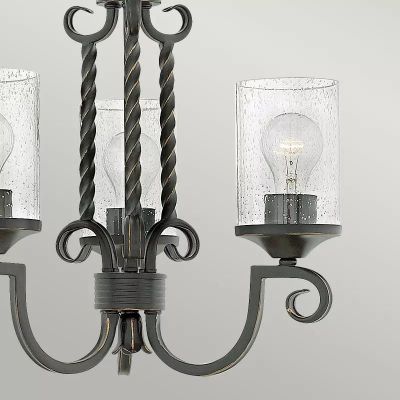 Elstead Lighting Casa lampa wisząca 3x60 W czarna HK-CASA3