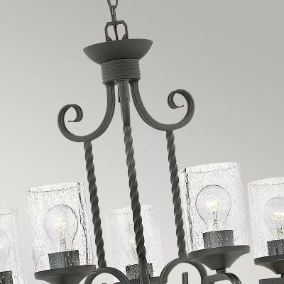 Elstead Lighting Casa lampa wisząca 5x60 W czarna HK-CASA5
