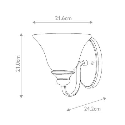 Elstead Lighting kinkiet 1x60 W brązowy HK-CELLO1