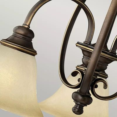 Elstead Lighting Cello lampa wisząca 3x60 W brązowa HK-CELLO3