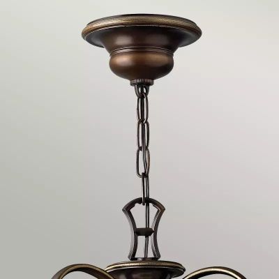 Elstead Lighting Cello lampa wisząca 9x60 W brązowa HK-CELLO9