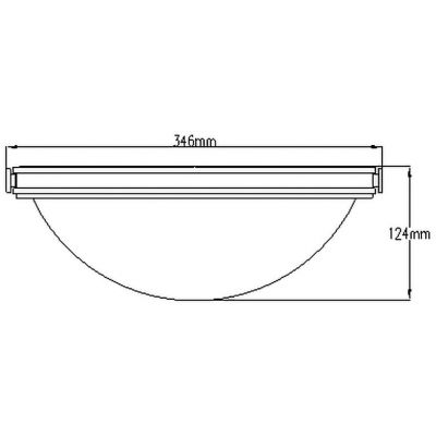 Elstead Lighting Collier plafon 2x40 W stary mosiądz HK-COLLIER-F-S