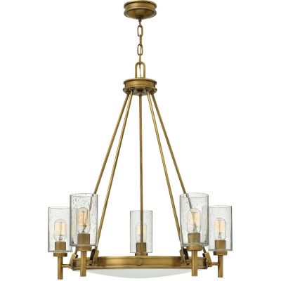 Elstead Lighting Collier lampa wisząca 5x40 W stary mosiądz HK-COLLIER5