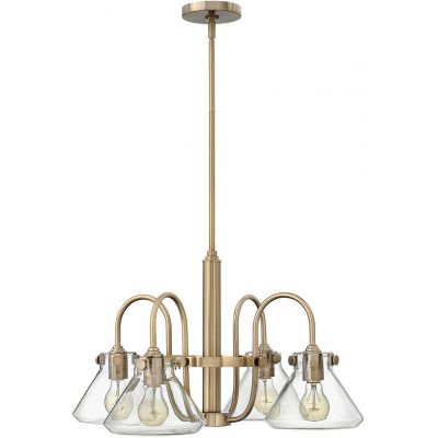 Elstead Lighting Congress lampa wisząca 4x60 W szczotkowany karmel HK-CONGRESS4-A-BC