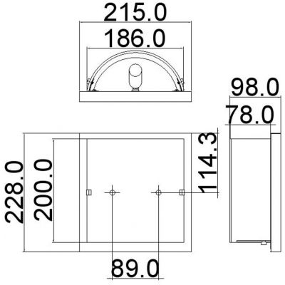 Elstead Lighting Daphne kinkiet 1x1 W chrom polerowany HK-DAPHNE1-BATH