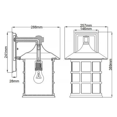 Elstead Lighting Freeport kinkiet zewnętrzny 1x60 W biały HK-FREEPORT2-L-TWH