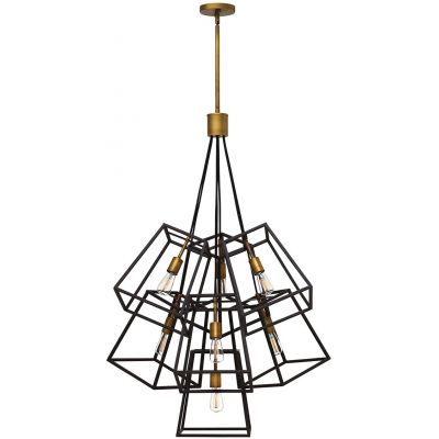 Elstead Lighting Fulton lampa wisząca 7x60 W mosiądz-brązowa HK-FULTON-7P