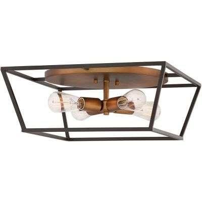 Elstead Lighting Fulton lampa podsufitowa 4x60 W mosiądz-brązowa HK-FULTON-F