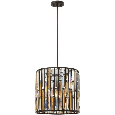 Elstead Lighting Gemma lampa wisząca 3x60 W brązowa vintage HK-GEMMA-P-B-VBZ