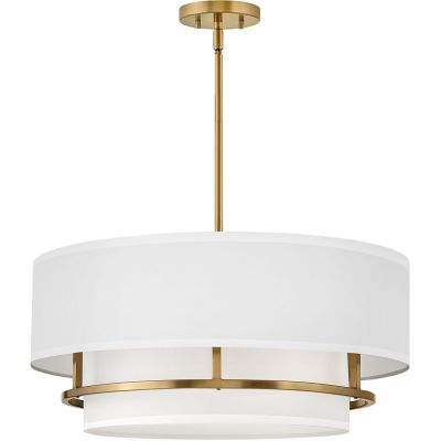 Elstead Lighting Graham lampa wisząca 4x40 W mosiądz lakierowany HK-GRAHAM-L-LCB