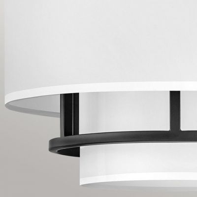 Elstead Lighting Graham lampa wisząca 3x40 W biała-czarna HK-GRAHAM-M-BK