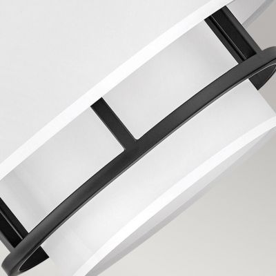 Elstead Lighting Graham lampa wisząca 3x40 W biała-czarna HK-GRAHAM-M-BK