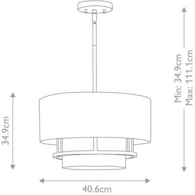 Elstead Lighting Graham lampa wisząca 3x40 W mosiądz lakierowany HK-GRAHAM-M-LCB