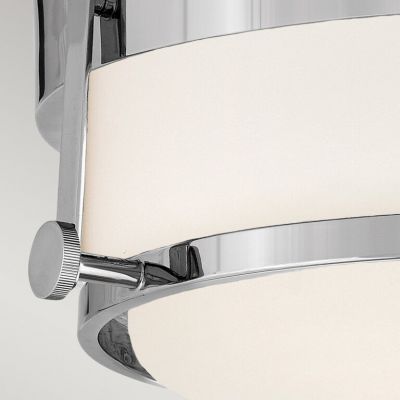 Elstead Lighting Harper plafon 3x60 W biały-chrom polerowany HK-HARPER-F-CM
