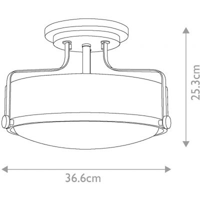 Elstead Lighting Harper lampa podsufitowa 3x60 W chrom polerowany-przezroczysta HK-HARPER-SFS-CM-CS