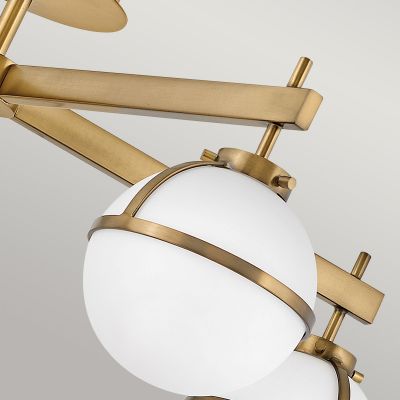 Elstead Lighting Hollis lampa podsufitowa 5x40 W biała-stary mosiądz HK-HOLLIS-5-O-HB