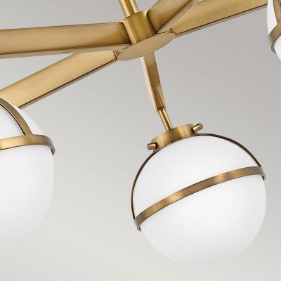 Elstead Lighting Hollis lampa podsufitowa 5x40 W biała-stary mosiądz HK-HOLLIS-5-O-HB