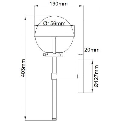 Elstead Lighting Hollis kinkiet 1x40 W biały-czarny HK-HOLLIS1-O-BK-BATH
