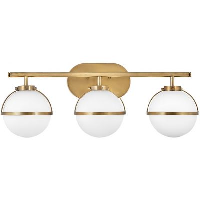 Elstead Lighting Hollis kinkiet 3x40 W biały-stary mosiądz HK-HOLLIS3-O-HB-BATH