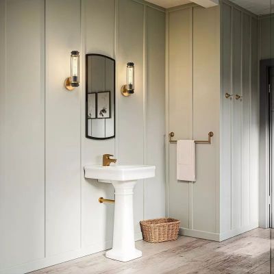 Elstead Lighting Masthead kinkiet 1x40 W mosiądz HK-MASTHEAD1-HBBK