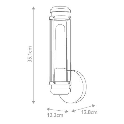 Elstead Lighting Masthead kinkiet 1x40 W mosiądz HK-MASTHEAD1-HBBK