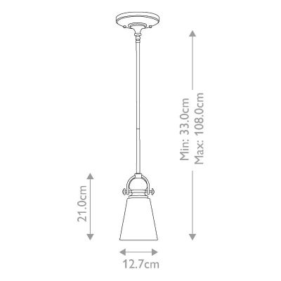 Elstead Lighting Mayflower lampa wisząca 1x60 W brązowa HK-MAYFLOWER-P-A