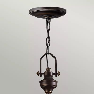Elstead Lighting Mayflower lampa wisząca 3x60 W brązowa HK-MAYFLOWER-P-C