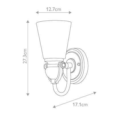 Elstead Lighting Mayflower kinkiet 1x60 W brązowy HK-MAYFLOWER1