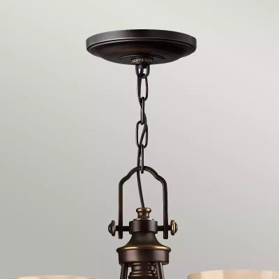 Elstead Lighting Mayflower lampa wisząca 3x60 W brązowa HK-MAYFLOWER3