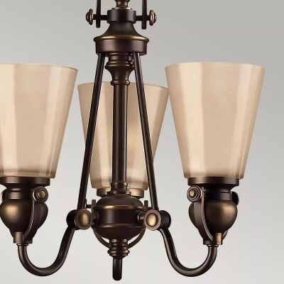 Elstead Lighting Mayflower lampa wisząca 3x60 W brązowa HK-MAYFLOWER3