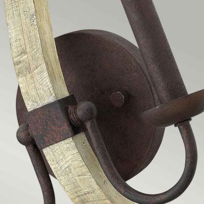 Elstead Lighting Middlefield kinkiet 2x60 W rdzawe żelazo HK-MIDDLEFIELD2