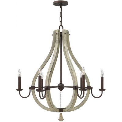 Elstead Lighting Middlefield lampa wisząca 6x60 W rdzawe żelazo HK-MIDDLEFIELD6