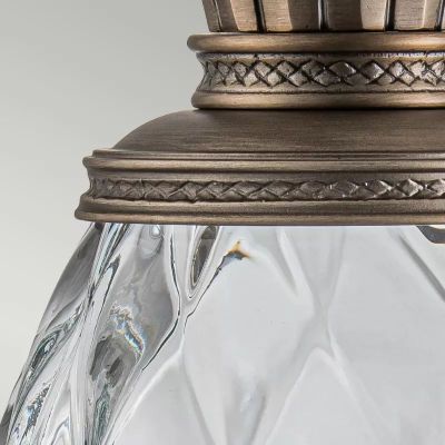 Elstead Lighting Plantation kinkiet zewnętrzny 1x40 W brązowy HK-PLANTATION-M-BU