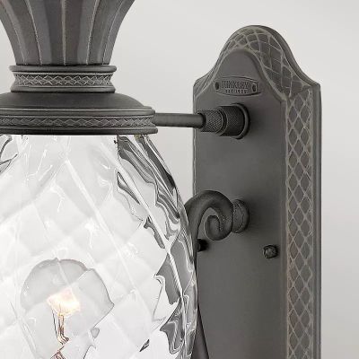 Elstead Lighting Plantation kinkiet zewnętrzny 1x40 W czarny HK-PLANTATION-M-MB
