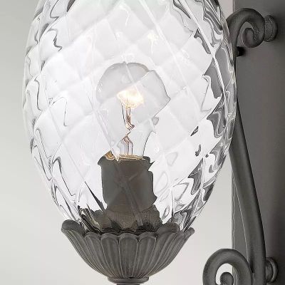 Elstead Lighting Plantation kinkiet zewnętrzny 1x40 W czarny HK-PLANTATION-M-MB