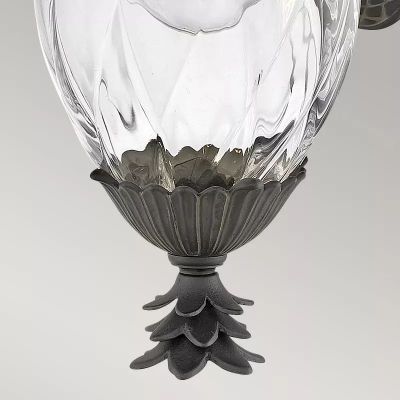 Elstead Lighting Plantation kinkiet zewnętrzny 1x40 W czarny HK-PLANTATION-S-MB