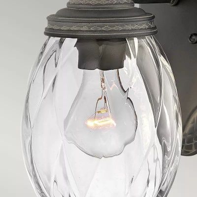 Elstead Lighting Plantation kinkiet zewnętrzny 1x40 W czarny HK-PLANTATION-S-MB
