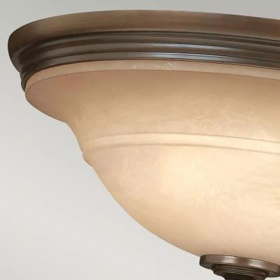 Elstead Lighting Plymouth plafon 3x60 W brązowy HK-PLYMOUTH-F