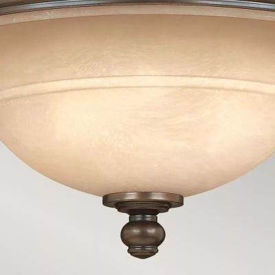 Elstead Lighting Plymouth plafon 3x60 W brązowy HK-PLYMOUTH-F