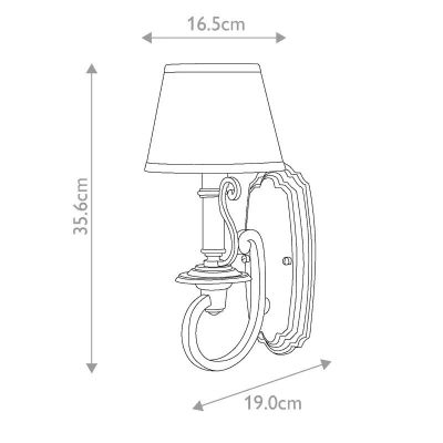 Elstead Lighting Plymouth kinkiet 1x40 W brązowy HK-PLYMOUTH1