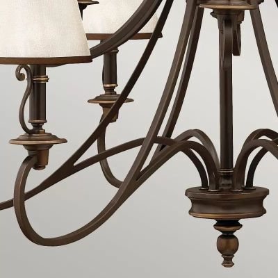 Elstead Lighting Plymouth lampa wisząca 15x40 W brązowa HK-PLYMOUTH15