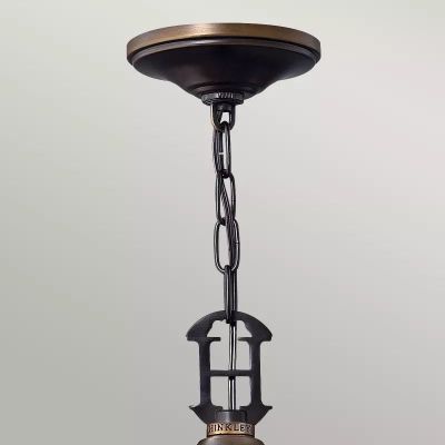 Elstead Lighting Plymouth lampa wisząca 4x40 W brązowa HK-PLYMOUTH4-P