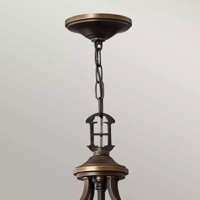 Elstead Lighting Plymouth lampa wisząca 8x60 W brązowa HK-PLYMOUTH8-P