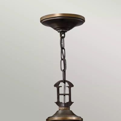 Elstead Lighting Plymouth lampa wisząca 9x40 W brązowa HK-PLYMOUTH9