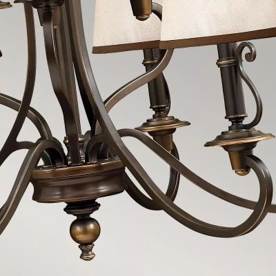 Elstead Lighting Plymouth lampa wisząca 9x40 W brązowa HK-PLYMOUTH9