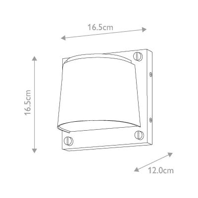 Elstead Lighting Scout kinkiet zewnętrzny 1x8 W czarny HK-SCOUT-BK
