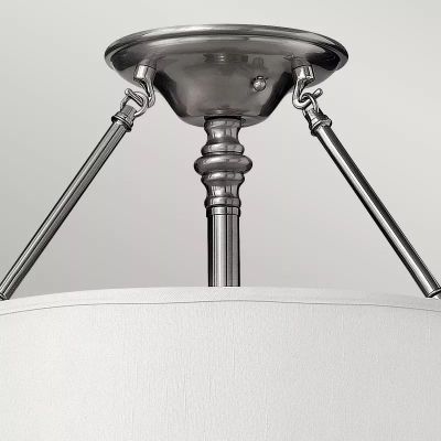 Elstead Lighting Sussex lampa podsufitowa 3x60 W nikiel HK-SUSSEX-SF