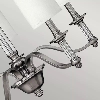 Elstead Lighting Sussex lampa wisząca 5x40 W nikiel HK-SUSSEX5